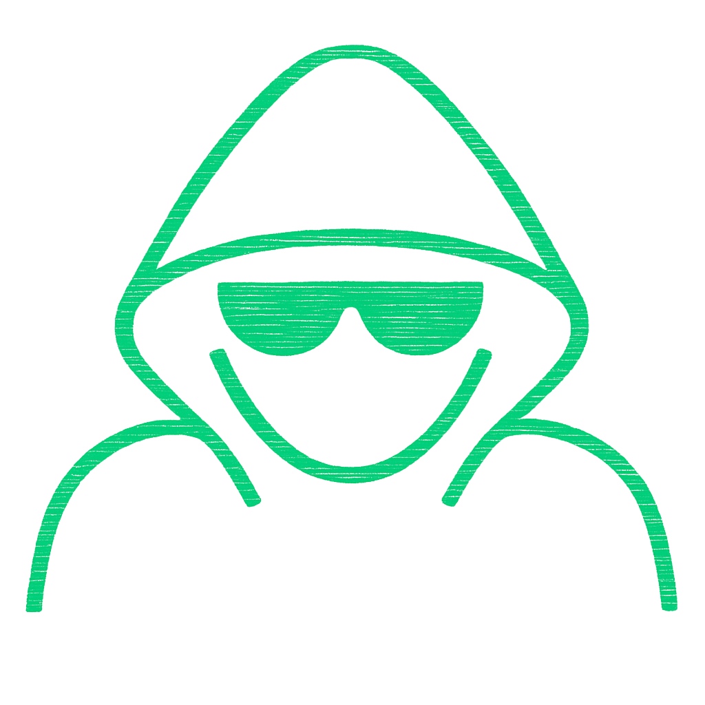 Hacker in hoodie